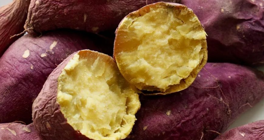 KHOAI LANG RUỘT TÍM/KHOAI RUỘT VÀNG Xuất xứ: vĩnh long daklak/lâm đồng. Mùa vụ: Quanh năm. Size: s:50-150g, M: 150g-300g, L: 300-450g. Quy cách:10kg/thùng. Đặc điểm: ruột tím/ruột vàng. Bảo quản: 2–8°C, 45 ngày. Khả năng cung ứng: 10 cont/tháng.